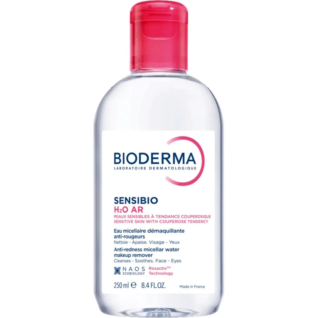 BIODERMA SENSIBIO H2O AR SOLUTION MICELLAIRE DEMAQUILLANTE ANTI-ROUGEURS 250ML